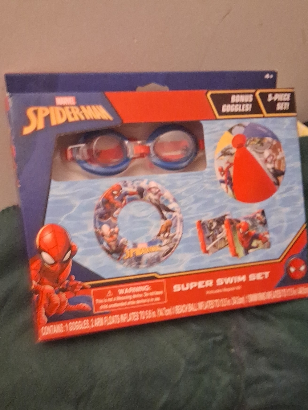 Marvel Spider-Man Swim Gear Set - Red, Blue